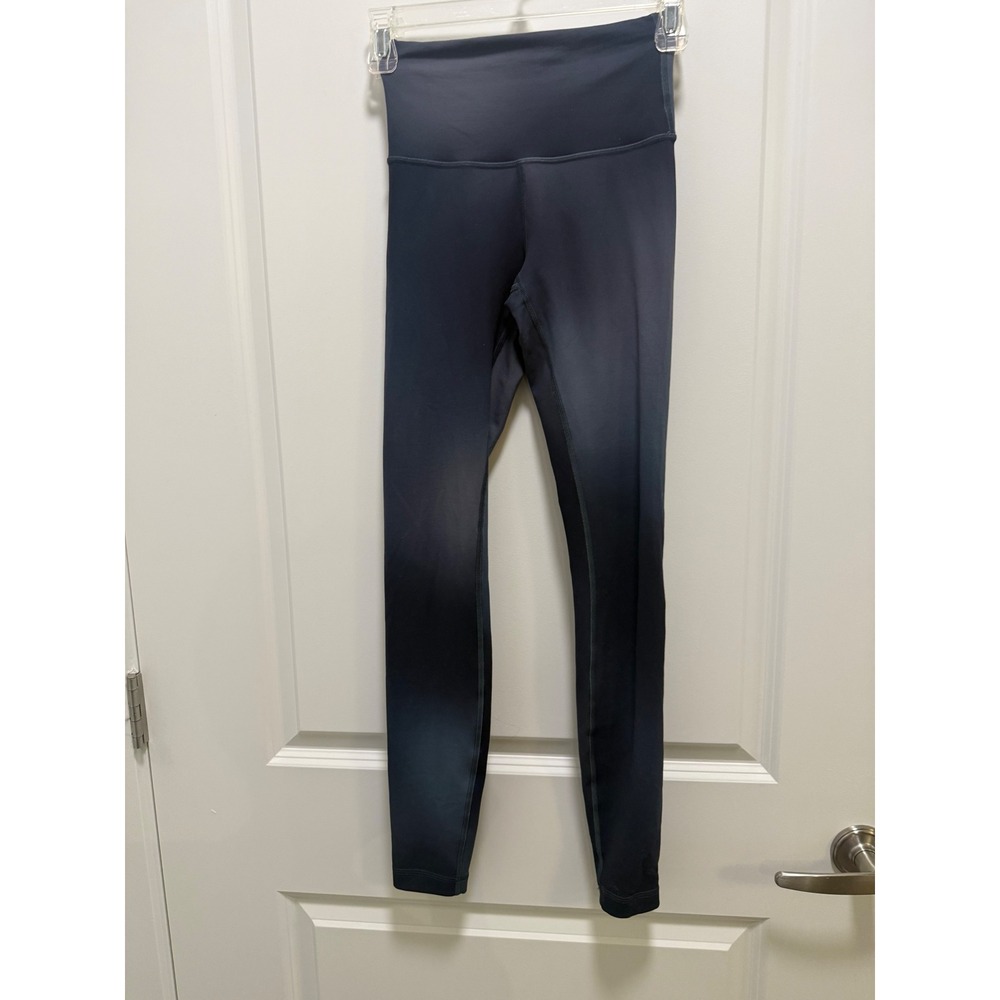 Lululemon Wunder Under High-Rise Tight 28 Navy Blue Black Ombre‎ Fade Size 2